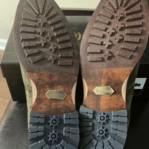 Todd Welsh Suede Olive Oxford main image 4